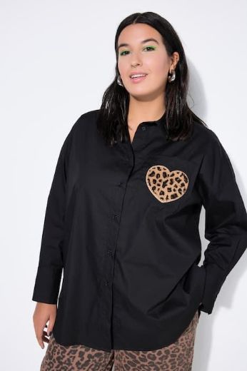Plus size veliki brojevi Košulja dugih rukava šireg kroja za punije
