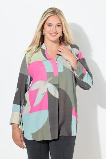 Plus size veliki brojevi Bluza dugih rukava A kroja za punije