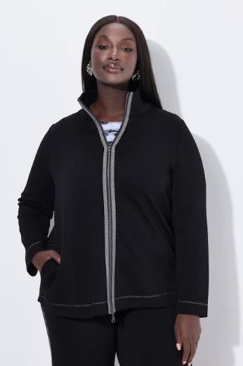 Plus size veliki brojevi Majica dugih rukava s patentnim zatvaračem za punije