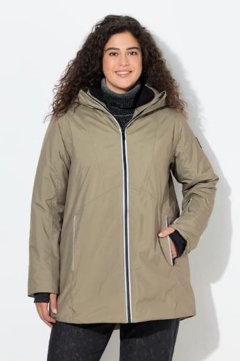 Plus size veliki brojevi Jakna vodootporna s kapuljačom za punije