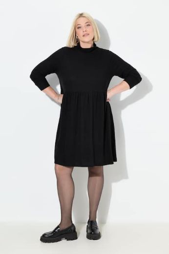 Plus size veliki brojevi Haljina dugih rukava A kroja za punije