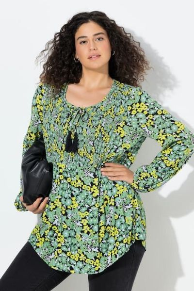Veliki brojevi Bluza dugih rukava A kroja moda za punije