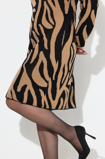 Plus size veliki brojevi Haljina midi dugih rukava za punije