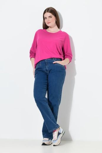 Plus size veliki brojevi Traperice širokih nogavica za punije