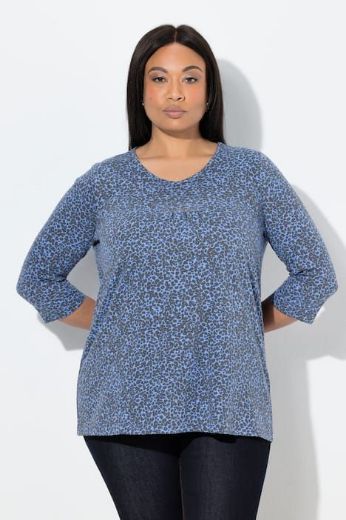 Plus size veliki brojevi Majica 3/4 rukava A kroja za punije