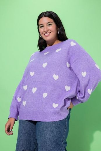 Plus size veliki brojevi Pulover dugih rukava šireg kroja za punije