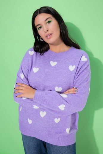 Plus size veliki brojevi Pulover dugih rukava šireg kroja za punije
