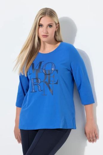 Plus size veliki brojevi Majica 3/4 rukava okruglog ovratnika za punije