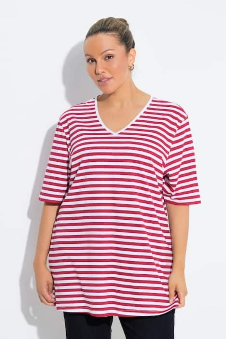 Plus size veliki brojevi Majica kratkih rukava šireg kroja za punije