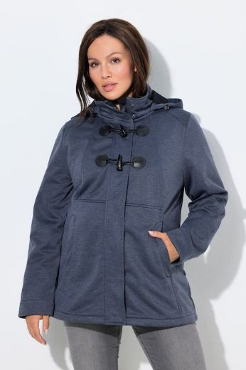 Plus size veliki brojevi Jakna od flisa s odvojivom kapuljačom za punije