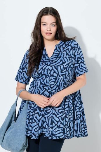 Plus size veliki brojevi Tunika kratkih rukava za punije