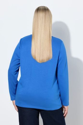 Plus size veliki brojevi Majica dugih rukava povišenog ovratnika za punije
