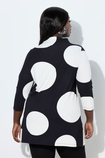 Plus size veliki brojevi Majica 3/4 rukava dužeg A kroja za punije