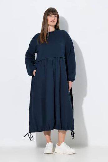 Plus size veliki brojevi Haljina maxi dugih rukava za punije