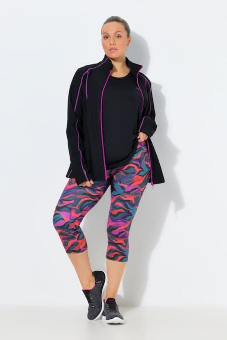 Plus size veliki brojevi Tajice 3/4 nogavica visokog struka za punije