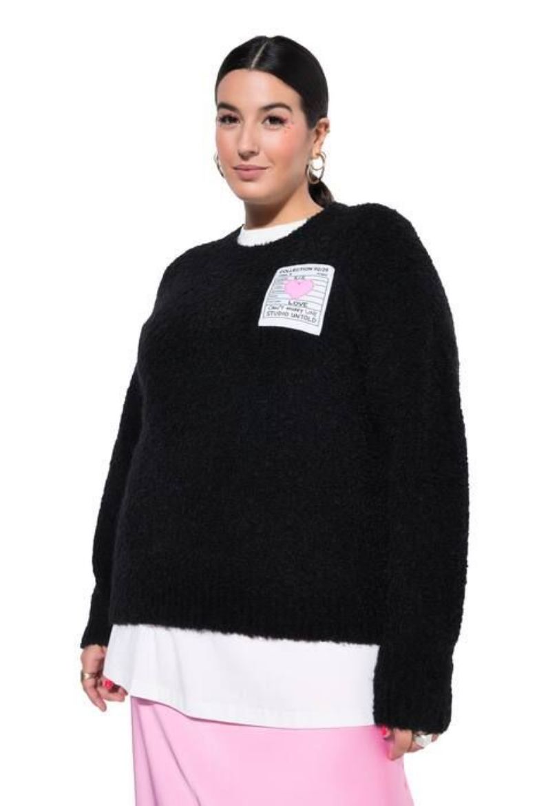 Plus size veliki brojevi Pulover dugih rukava šireg kroja za punije