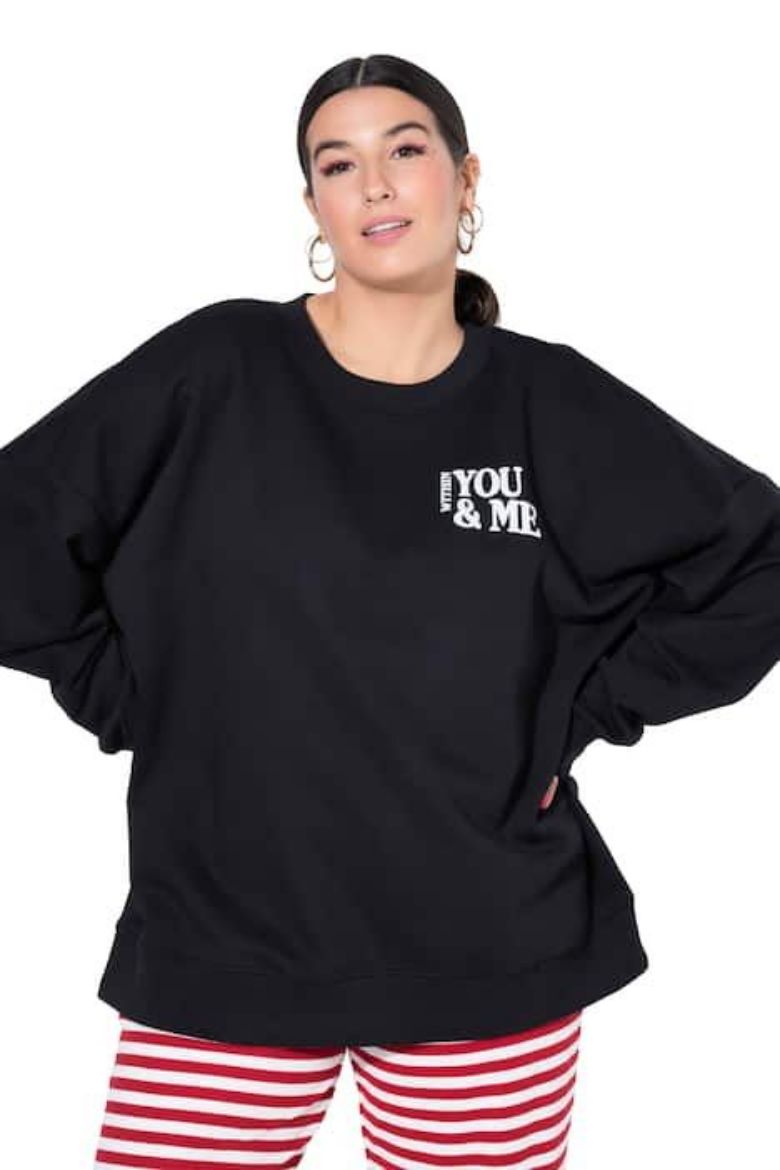 Plus size veliki brojevi Majica dugih rukava šireg kroja za punije