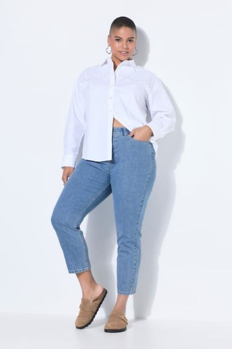 Plus size veliki brojevi Traperice s 5 džepova za punije