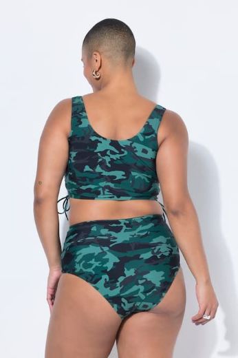 Plus size veliki brojevi Kupaće gaćice visokog struka za punije