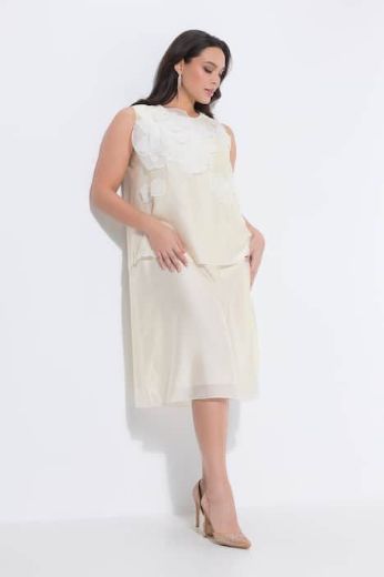 Plus size veliki brojevi Haljina elegantna midi bez rukava za punije