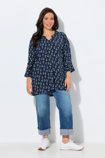 Plus size veliki brojevi Tunika 3/4 rukava za punije