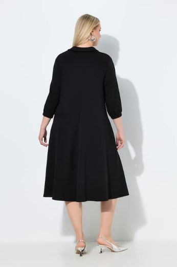 Plus size veliki brojevi Haljina midi 3/4 rukava za punije