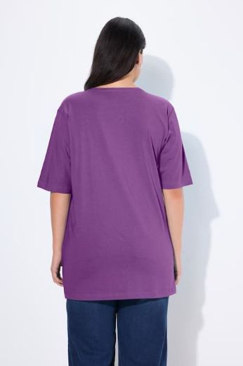 Plus size veliki brojevi Majica V izrez Basic za punije
