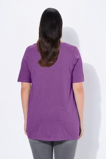 Plus size veliki brojevi Majica s naborima duži model za punije