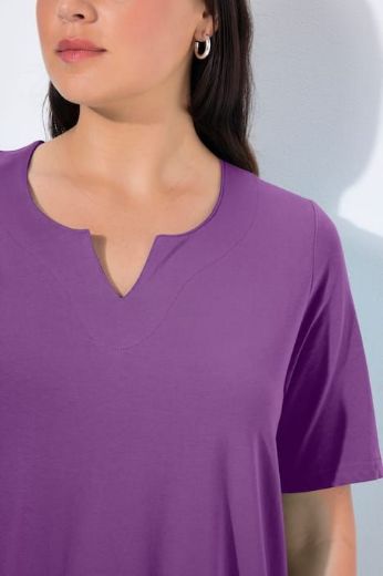 Plus size veliki brojevi Majica A kroj V ovratnik za punije