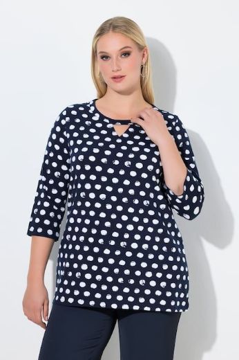 Plus size veliki brojevi Majica 3/4 rukava okruglog ovratnika za punije