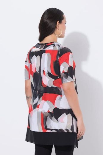 Plus size veliki brojevi Majica kratkih rukava V ovratnika za punije
