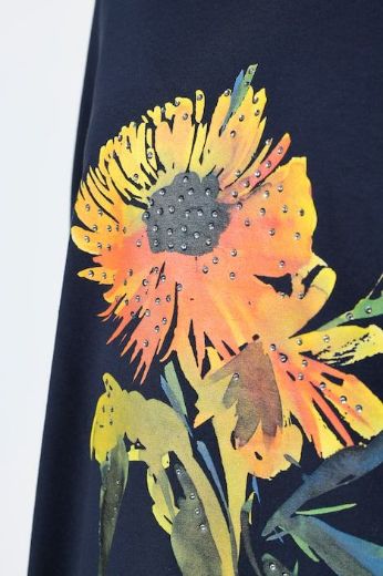 Plus size veliki brojevi Majica 3/4 rukava A kroja za punije