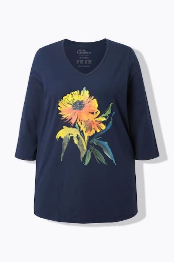 Plus size veliki brojevi Majica 3/4 rukava A kroja za punije