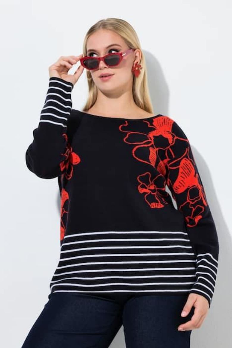 Plus size veliki brojevi Pulover dugih rukava za punije