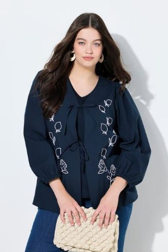Plus size veliki brojevi Jakna lagana dugih rukava A kroja za punije