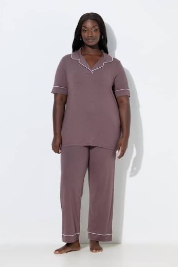 Plus size veliki brojevi Pidžama kratkih rukava i dugih nogavica za punije