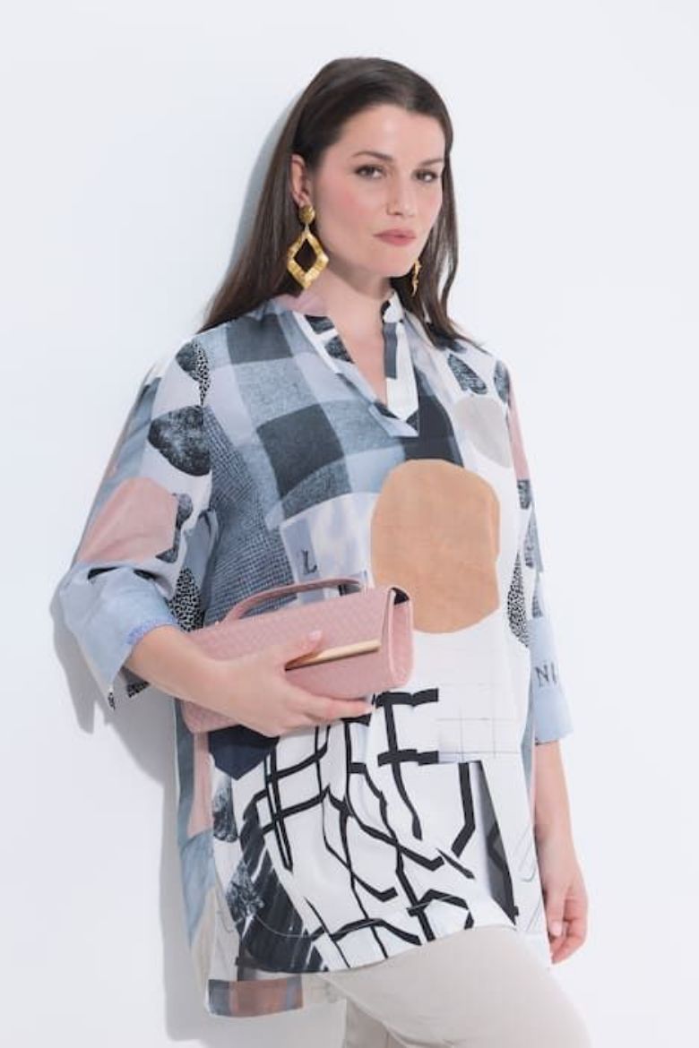 Plus size veliki brojevi Tunika 3/4 rukava za punije