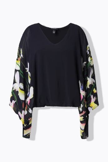 Plus size veliki brojevi Bluza 3/4 rukava V ovratnika za punije
