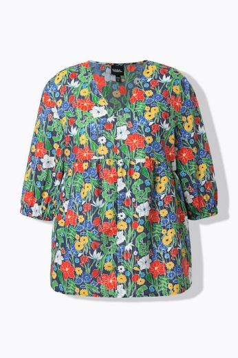 Plus size veliki brojevi Tunika 3/4 rukava A kroja za punije