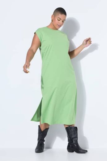 Plus size veliki brojevi Haljina s prorezima spuštenih rukava za punije