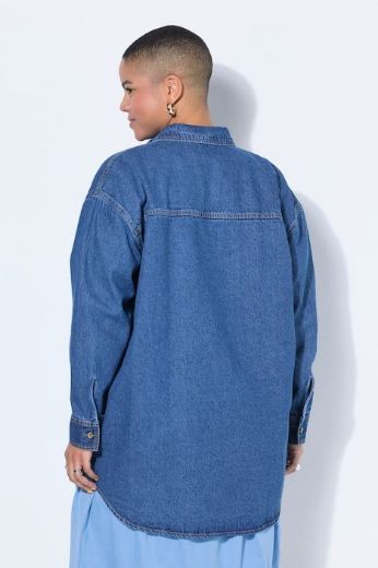 Plus size veliki brojevi Košilja traper šireg kroja za punije