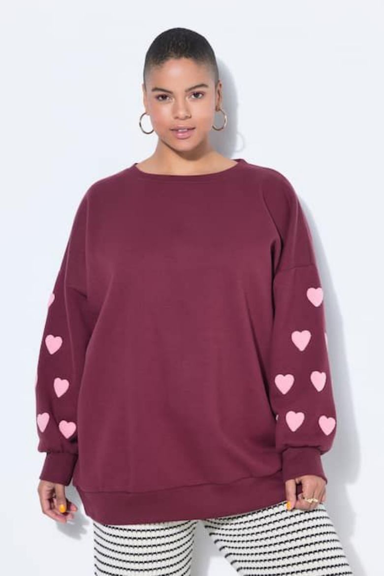Plus size veliki brojevi Majica dugih rukava šireg kroja za punije
