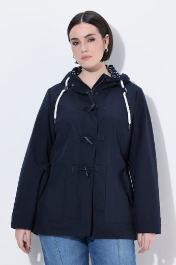 Plus size veliki brojevi Jakna vodoodbojna s kopčama za punije