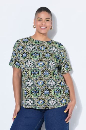 Plus size veliki brojevi Majica kratkih rukava šireg kroja za punije