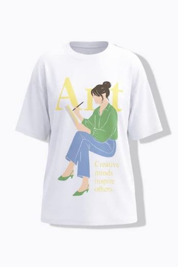 Plus size veliki brojevi Majica kratkih rukava šireg kroja za punije