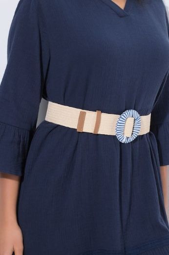 Plus size veliki brojevi Remen rastezljivi pletenog izgleda za punije