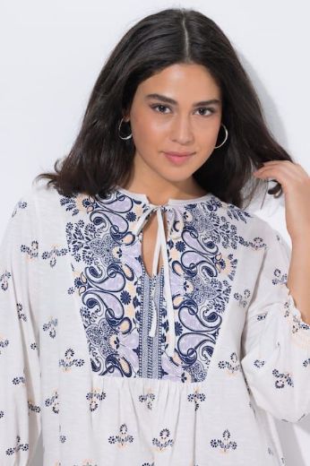 Plus size veliki brojevi Tunika 3/4 rukava A kroja za punije