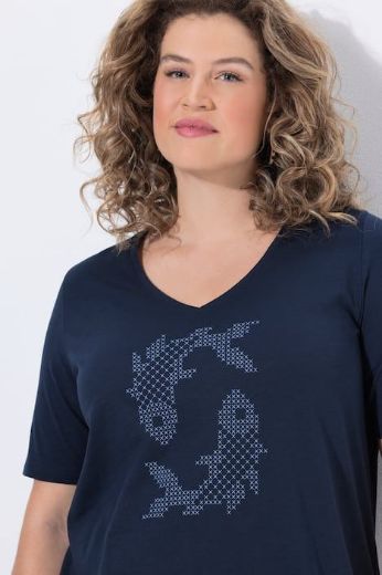 Plus size veliki brojevi Majica kratkih rukava pamučna za punije
