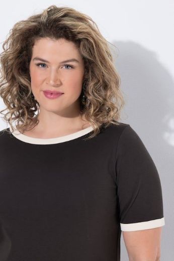 Plus size veliki brojevi Majica kratkih rukava dugog kroja za punije