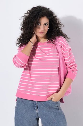 Plus size veliki brojevi Majica dugih rukava okruglog izreza za punije